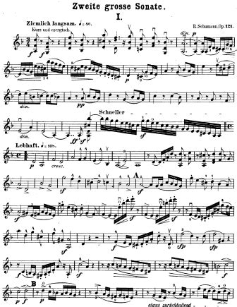 Robert Schumann - Violin Sonata No. 2 In D Minor, Op. 121